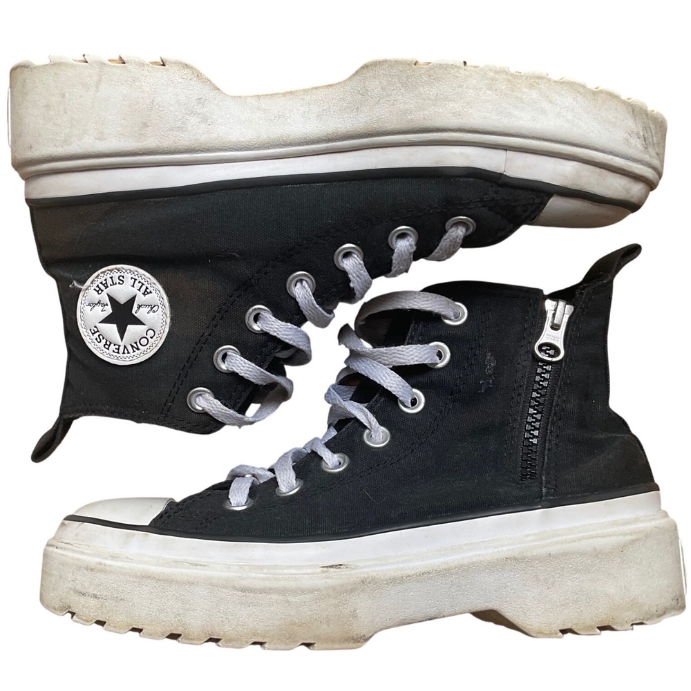 Converse Chuck Taylor All Star Lugged 2.0 Black Platform High Top Kid 3.5